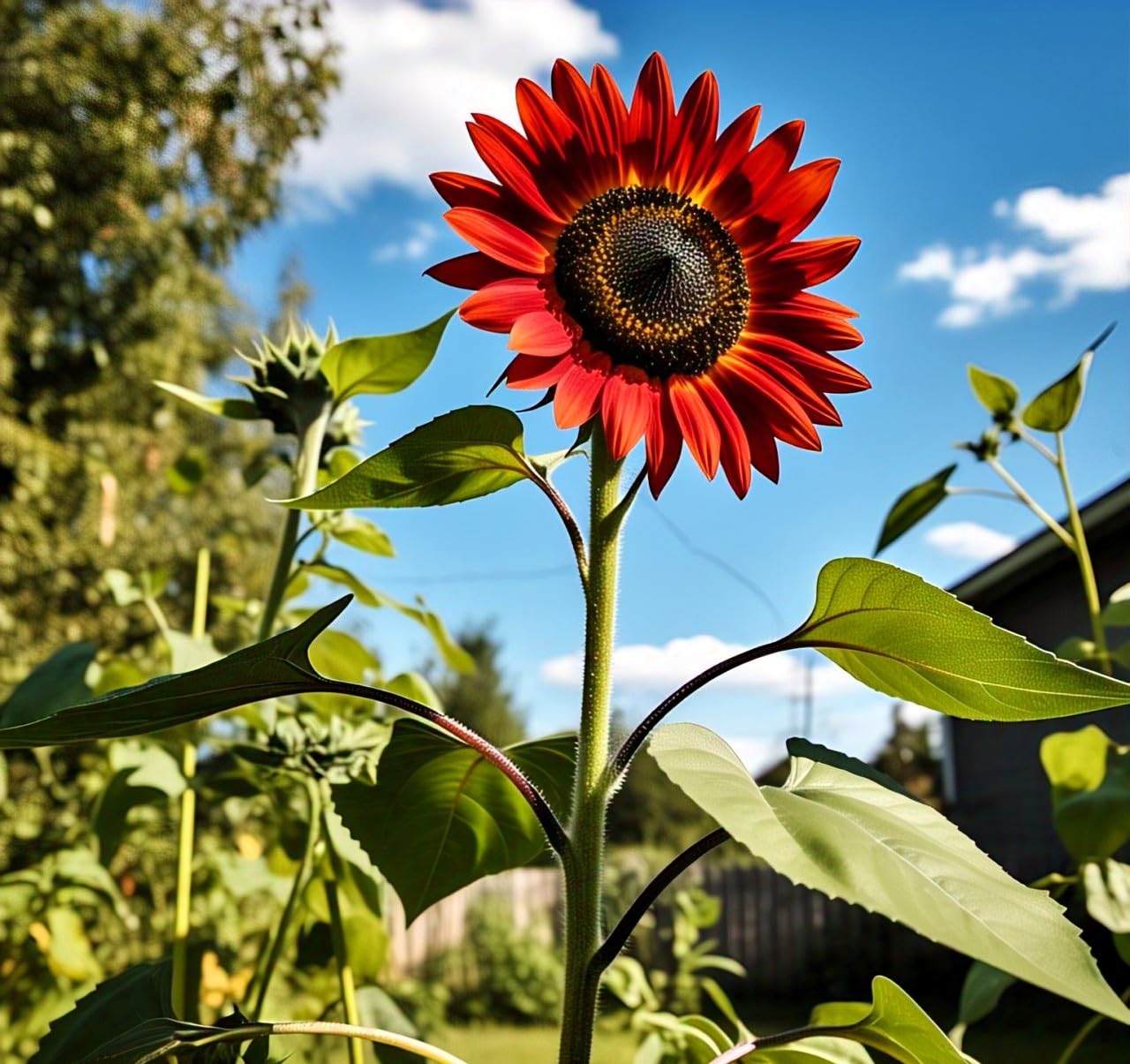 BlimBurn Sunflower Seeds Mix Pack 500+ Colorful Varieties of Sunflower Seeds to Plant - 2-10 ft Tall Plants, Pollinator Friendly, Easy to Grow, High Germination - Seeds Ville