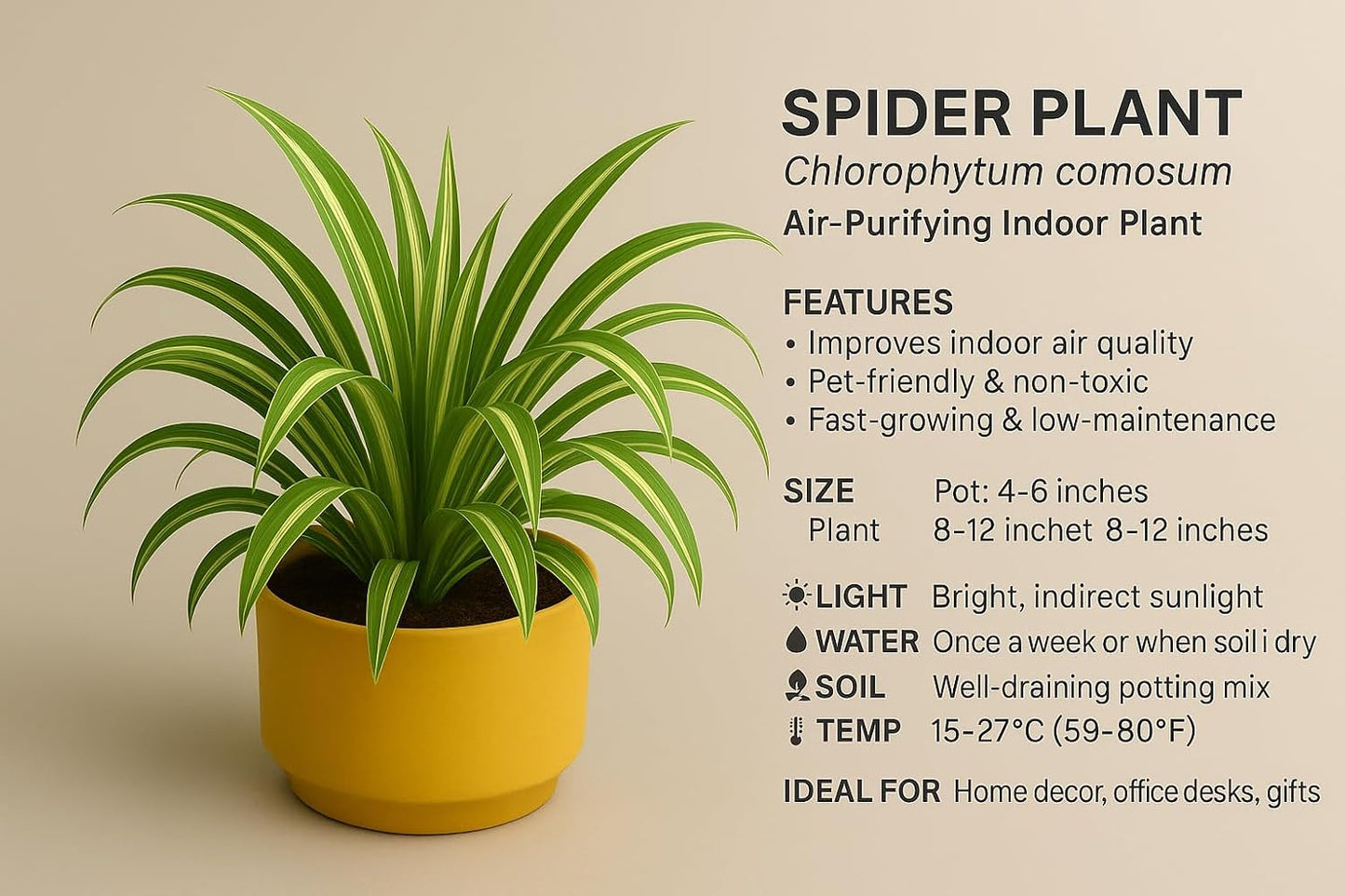 Seeds Ville Indoor Air Purifying Plant Combo Set of 3