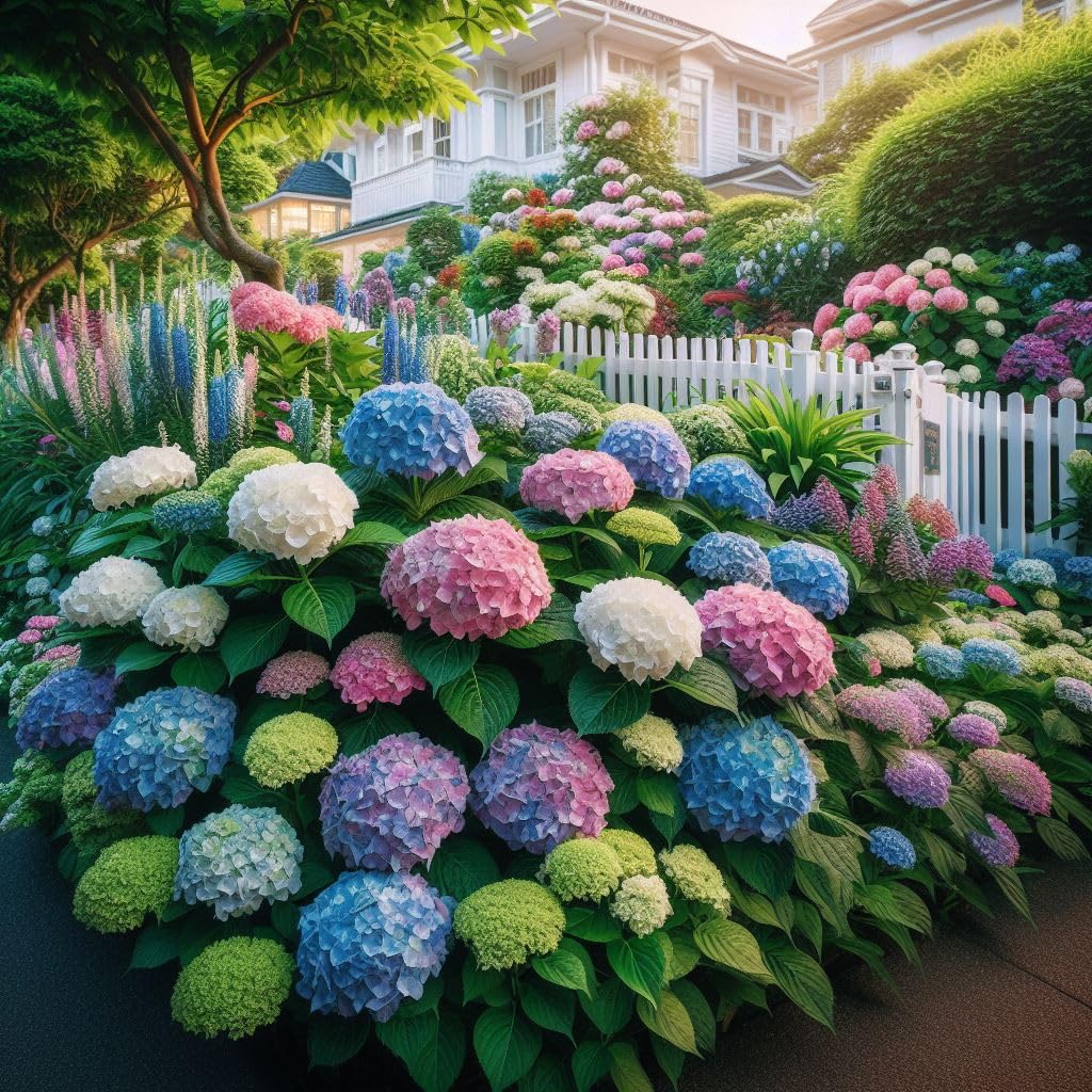 50+ Seeds- Hydrangea Flower Seeds, Mixed Color - Large Colorful Blooms, Flower Bush Plant Seeds
