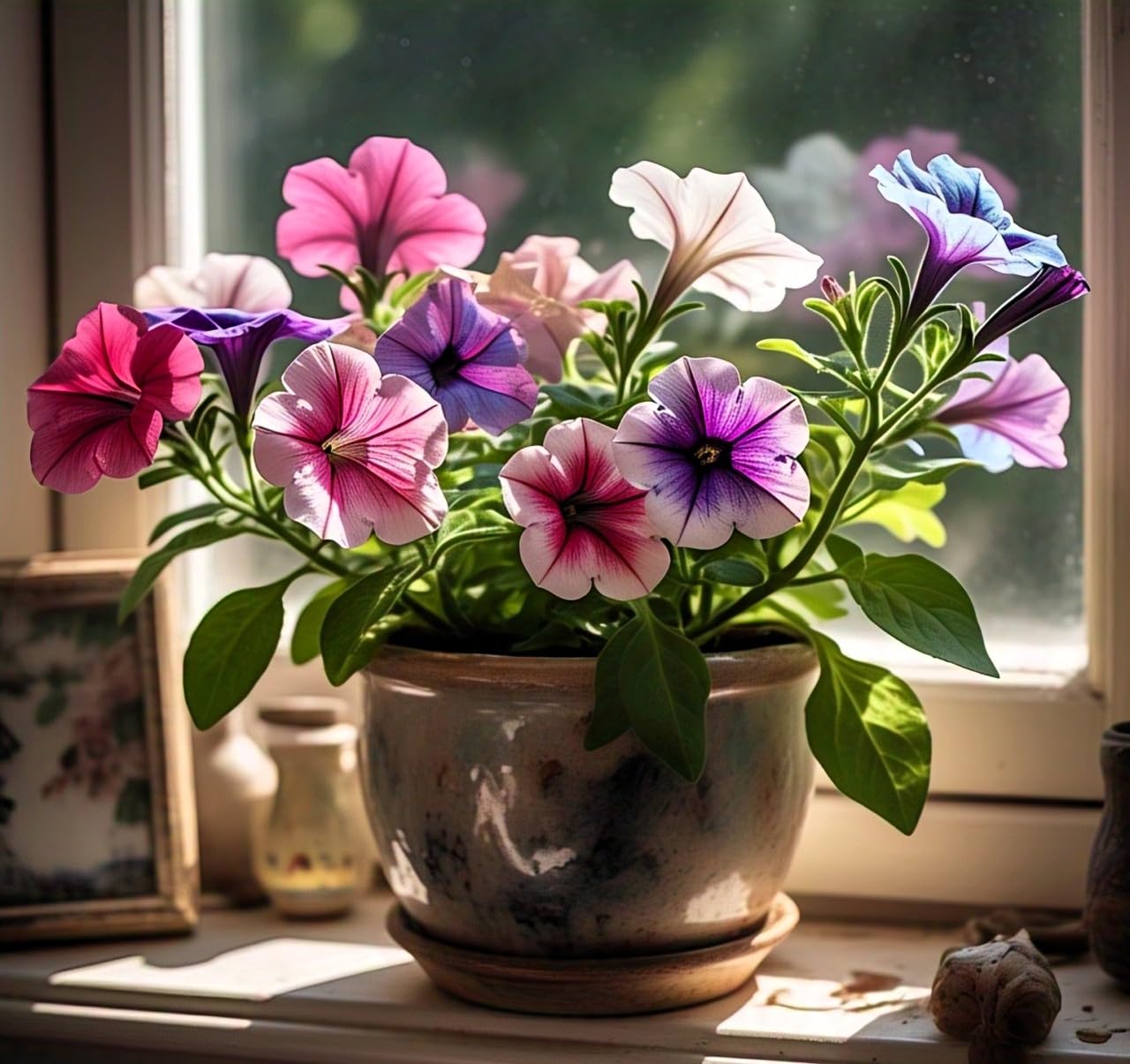 50+ SEEDS- Hybrid Petunia Seeds for Every Season - Grow Indoors & Outdoors, Low Maintenance, Endless Colors. Heavy Bloomer. - Seeds Ville