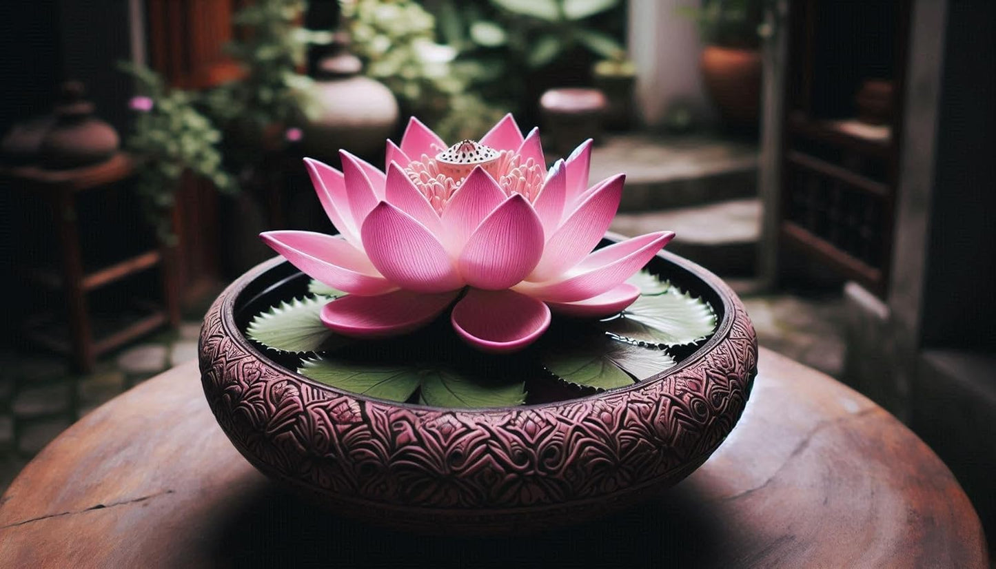 20+ SEEDS-Mini Pink Bowl Lotus HYBRID Flower Seeds Pack- Grow Year Round-Grow Indoor & Outdoor Both. - Seeds Ville