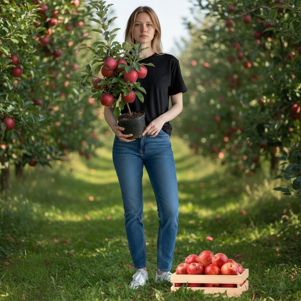 Seeds Ville HRMN-99 Grafted Live Apple Plant for Hot Weather
