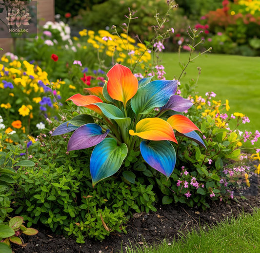 Hosta Seeds For Planting (200 SEEDS) Low Maintenance - Grow Indoor/Outdoor Both - Grow Year Round (HYBRID RAINBOW)