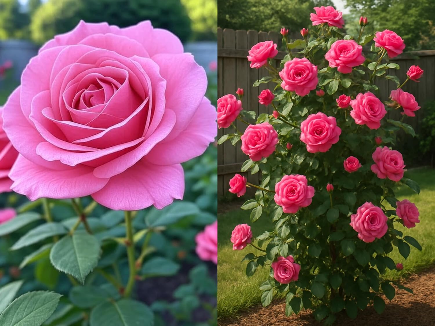 Pink Rose Flower Seeds Pack - 50+ Seeds, Easy to Grow, All Season Blooming - Seeds Ville