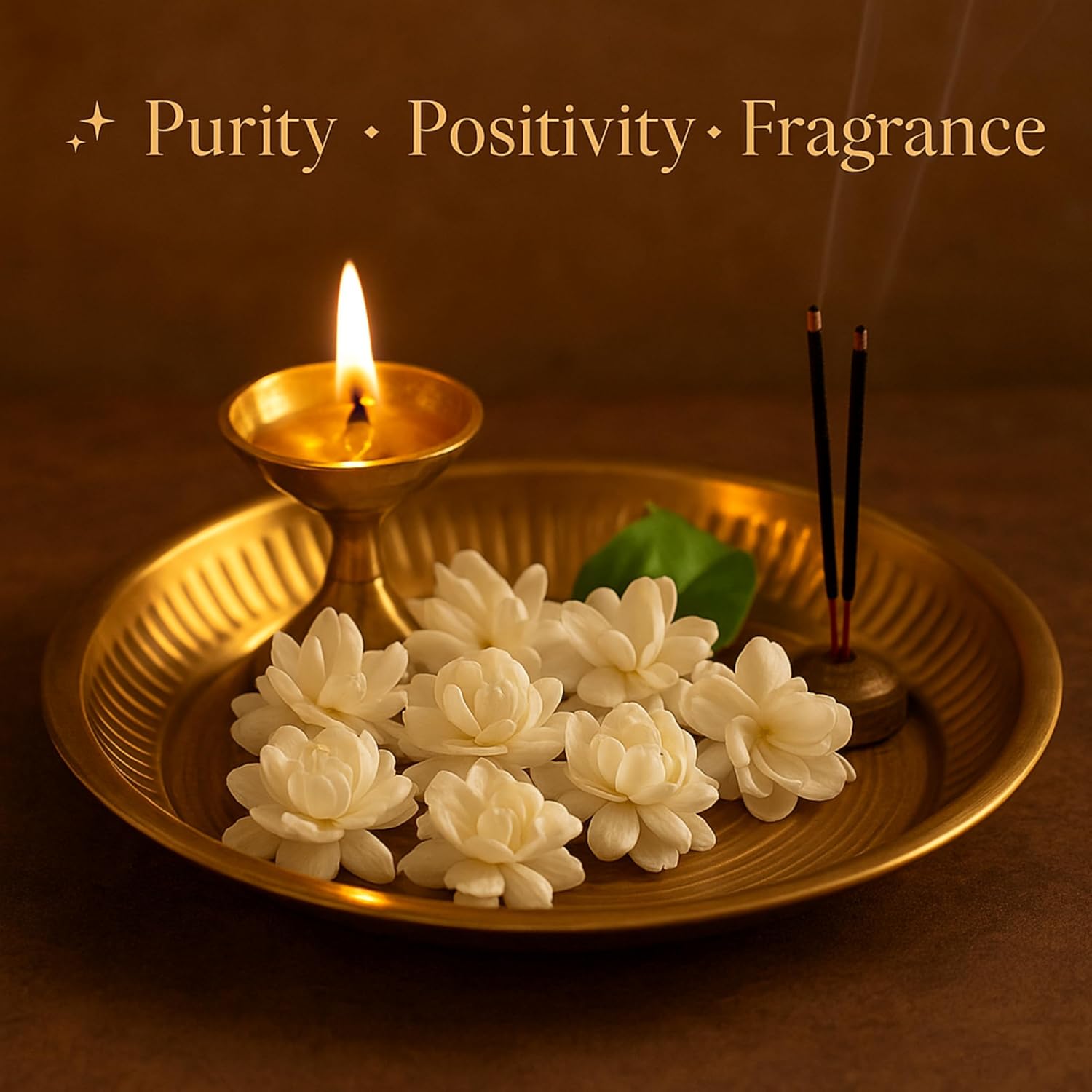 Indian Gardens - 5 Layer/Arabian Jasmine Jasmine live plant | Indoor & Outdoor Plant | sambac White | 4 inch (Min : 2)