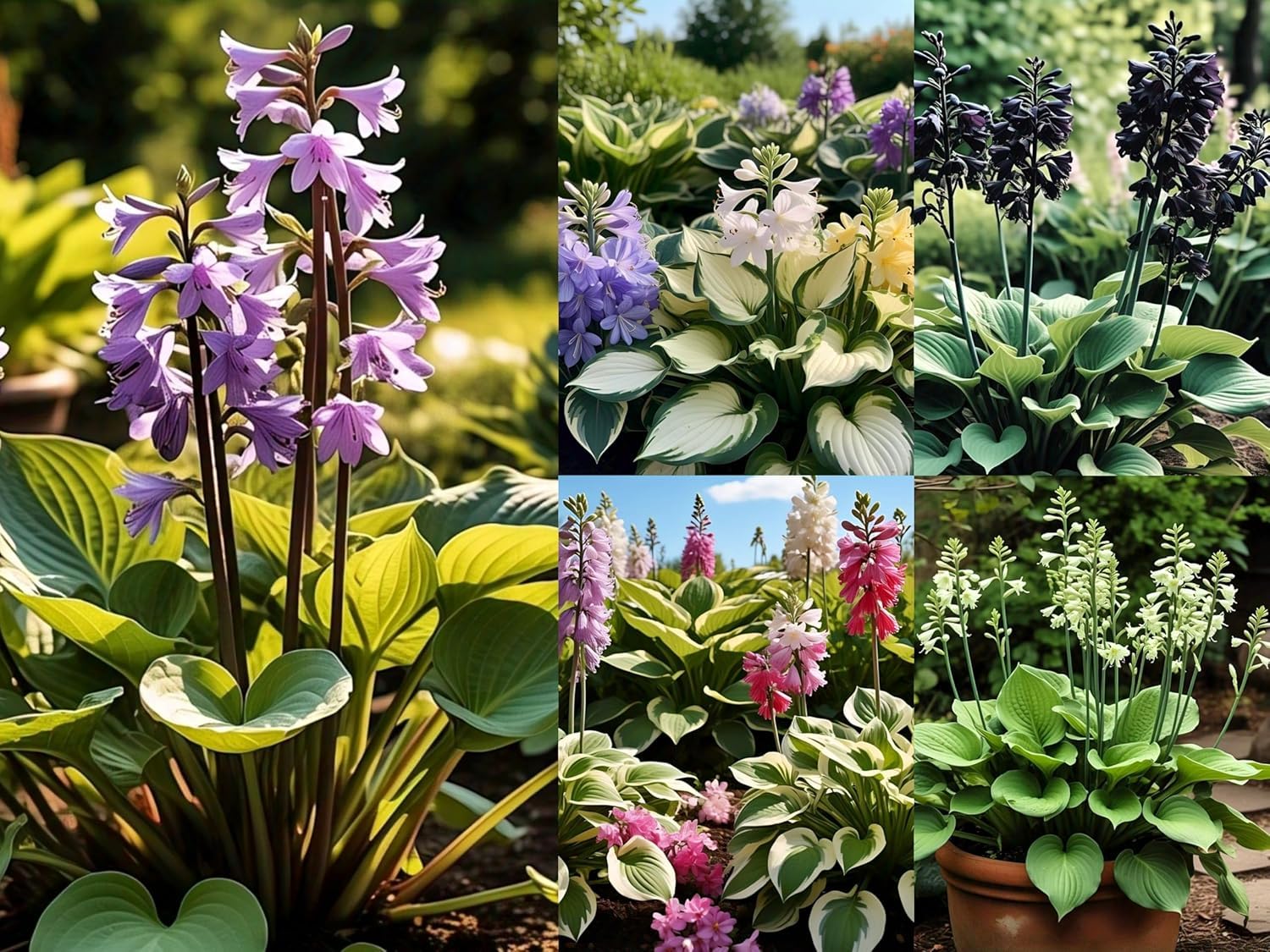 Exotic & Rare 50 Seeds Hosta 'Touch of Class' Blue/Yellow/Green Mixed Flower Seeds Easy to Grow, Exotic Flower Seeds/Grow In All Seasons in All India