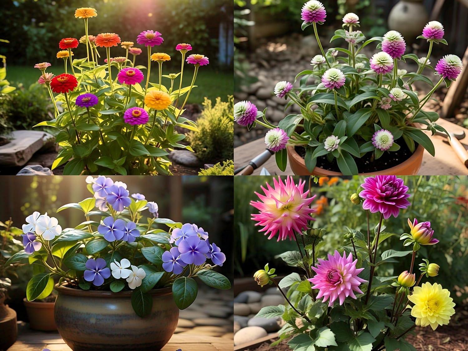 BlimBurn South India April-May Sowing Hybrid Flower Seeds Combo Pack- 10 Variety (500+ Seeds Pack) - Seeds Ville