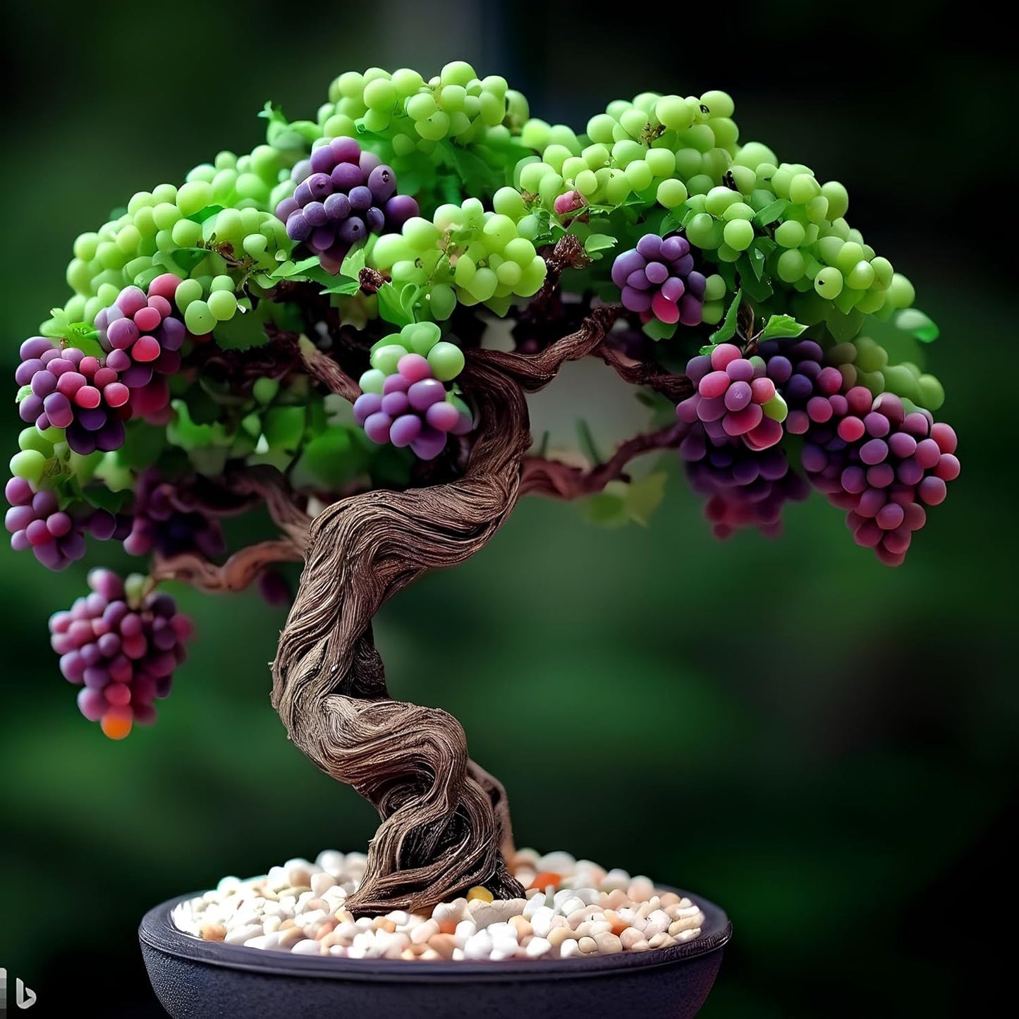 35 Seeds- Dwarf Miniature Rainbow Grapes Fruit Seeds For Planting Home Garden