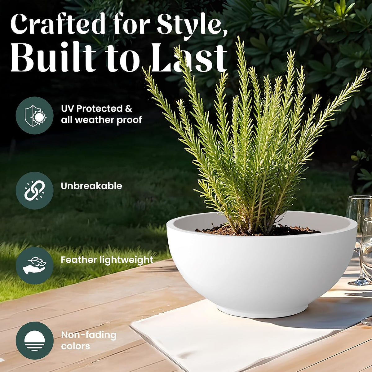 Seeds Ville FOXB KTR Durable Polymer Planter Pot