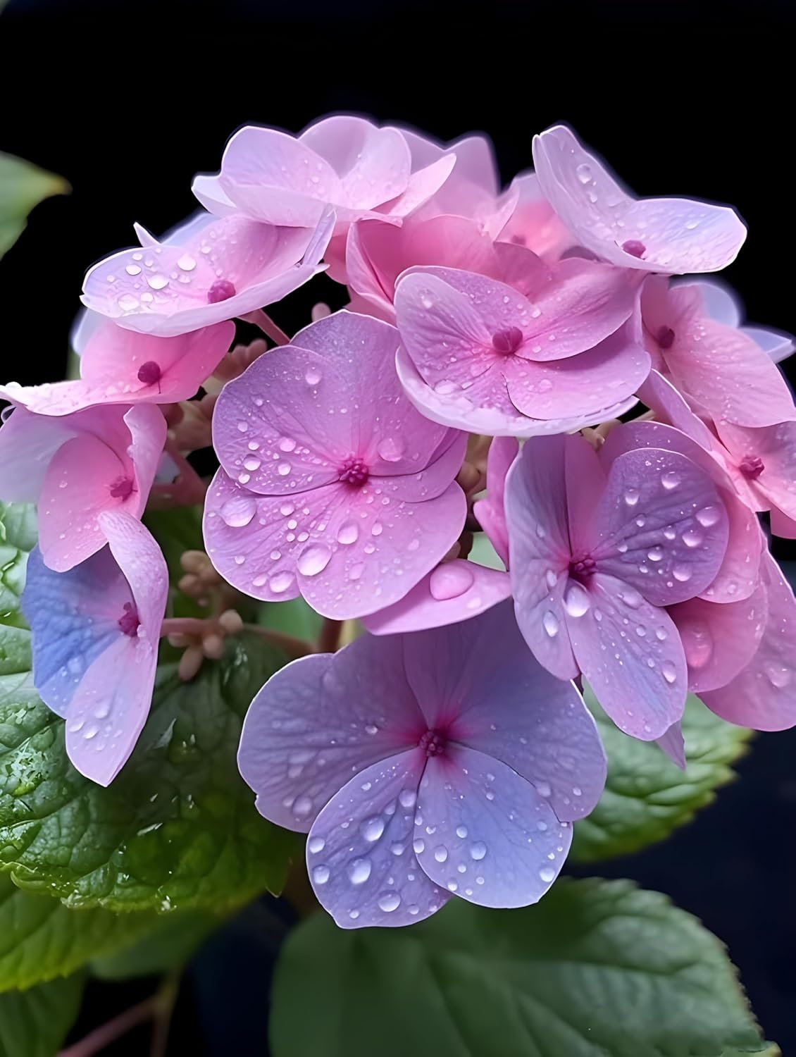 Rare Hydrangea Pink & Purple Colour Flower Live Plant, Special Variety, Healthy Plant & Tree Pack