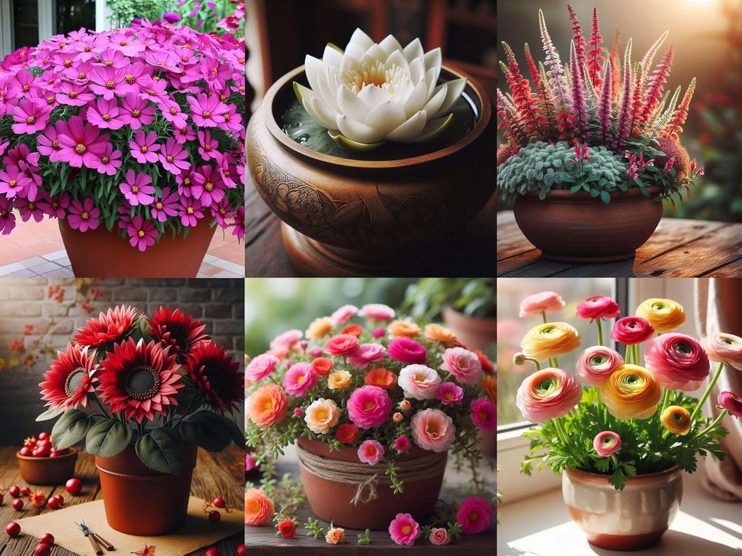 500+ SEEDS- Winter Season Flower Seeds Combo Pack For Planting- 6 Variety Flower Seeds. Exotic Flower Seeds. - Seeds Ville