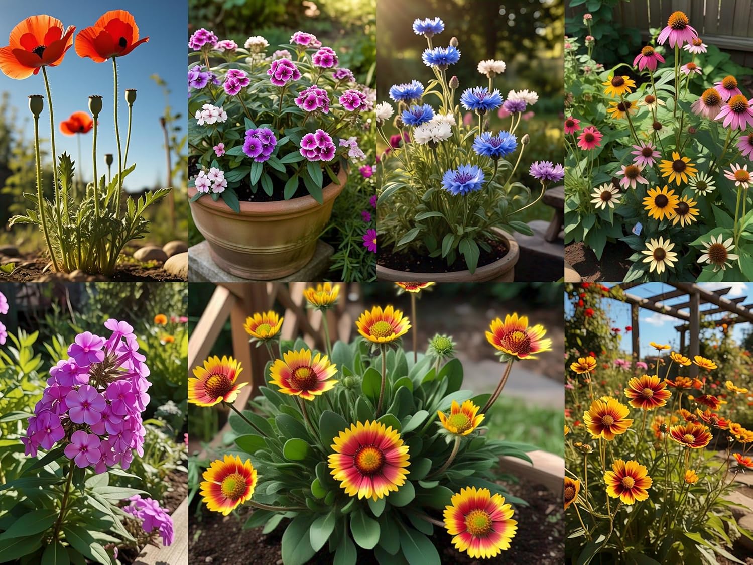 Wildflower Seeds Pack - 2000+ Seeds, 15 Varieties Mix in One Pack - Easy to Grow & Care, All Year Round - Suitable for All India Climate.