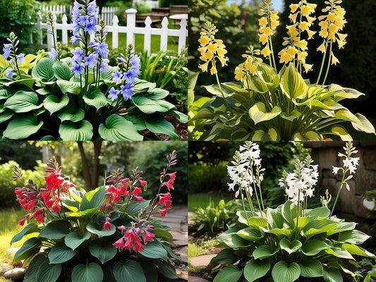 BlimBurn : All Seasons : 60 Hosta Flower Seeds, Hybrid, Grow Year-Round, Low Maintenance, Easy Grow - Other Names- Plantain Lily, Funkia, फंकिया, प्लांटन लीली (ALL IN ONE (MIX)) - Seeds Ville