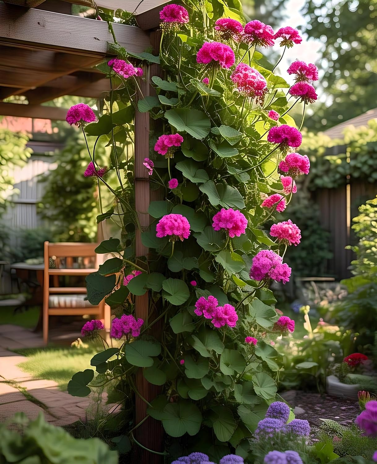 Geranium Climbing Flower Seeds - 50+ Pcs, Rare Variety, Blooms in Every Season - Seeds Ville