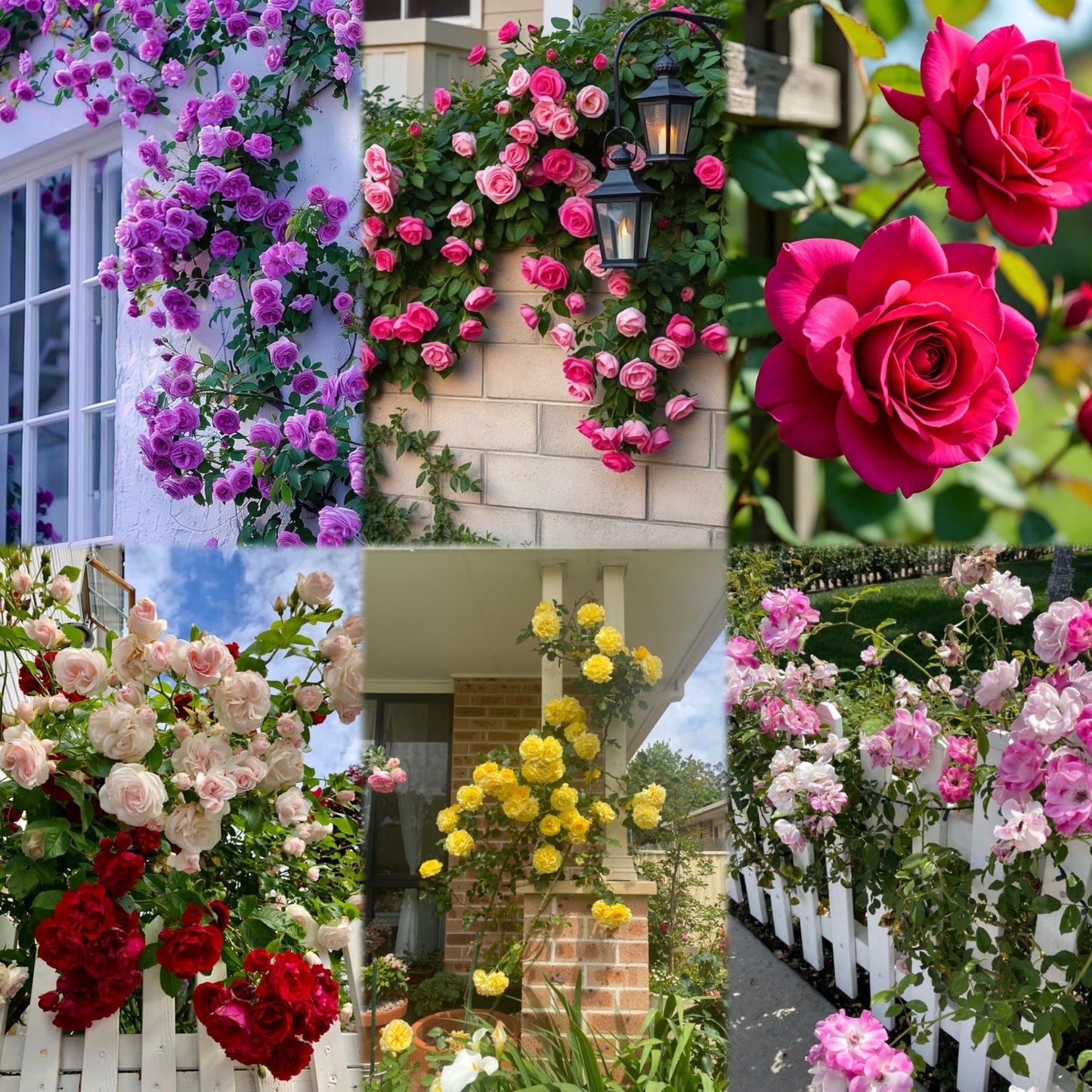 Imported Climbing Rose Flower seeds for Home and Kitchen Gardening Pack 80 to 100 seeds (MIXEDCOLOR SHADE-3)