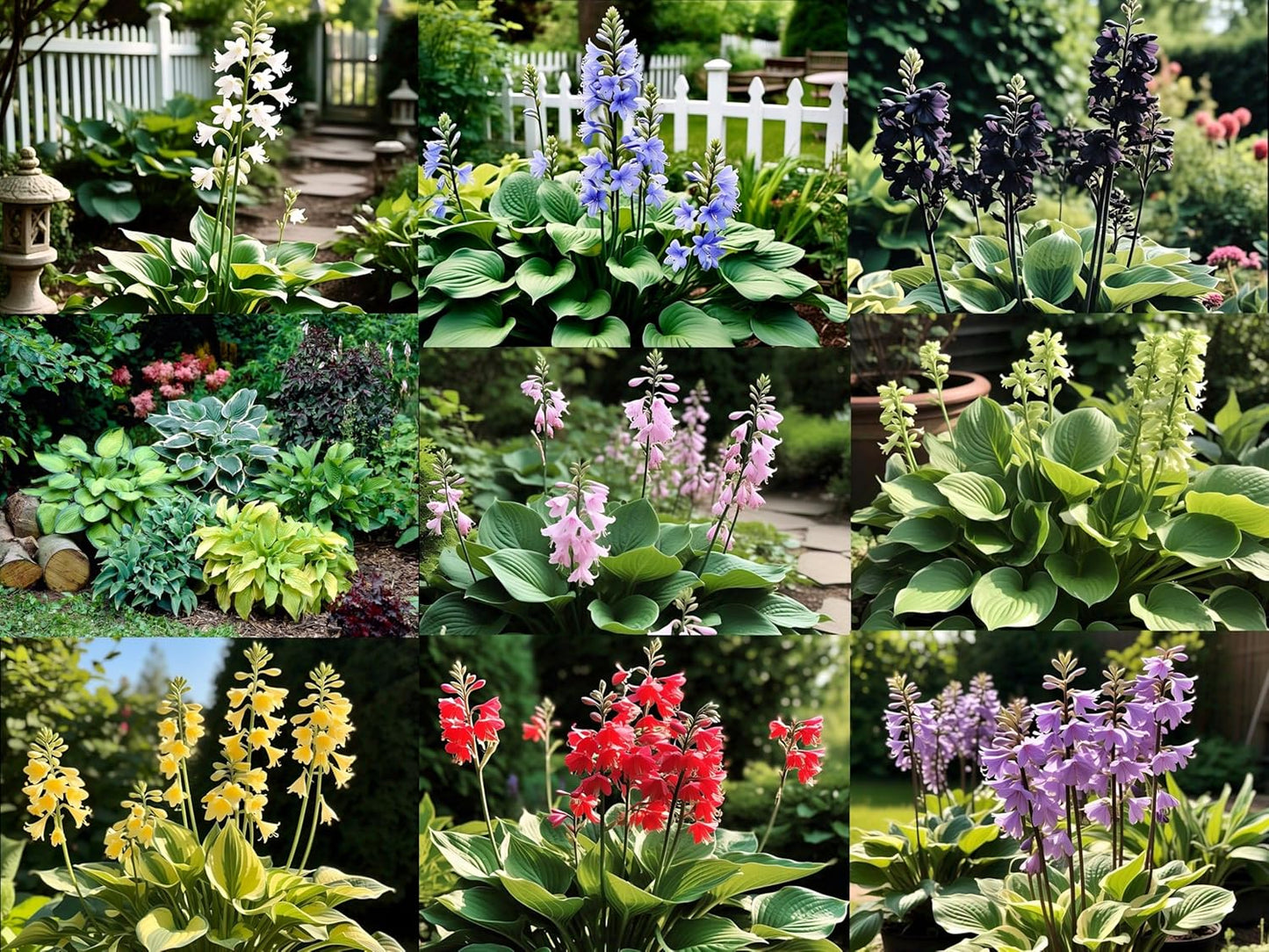 50+ Seeds Hosta 'Touch of Class' Blue/Yellow/Green Mixed Flower Seeds Easy to Grow, Exotic Flower Seeds/Grow In All Seasons in All India