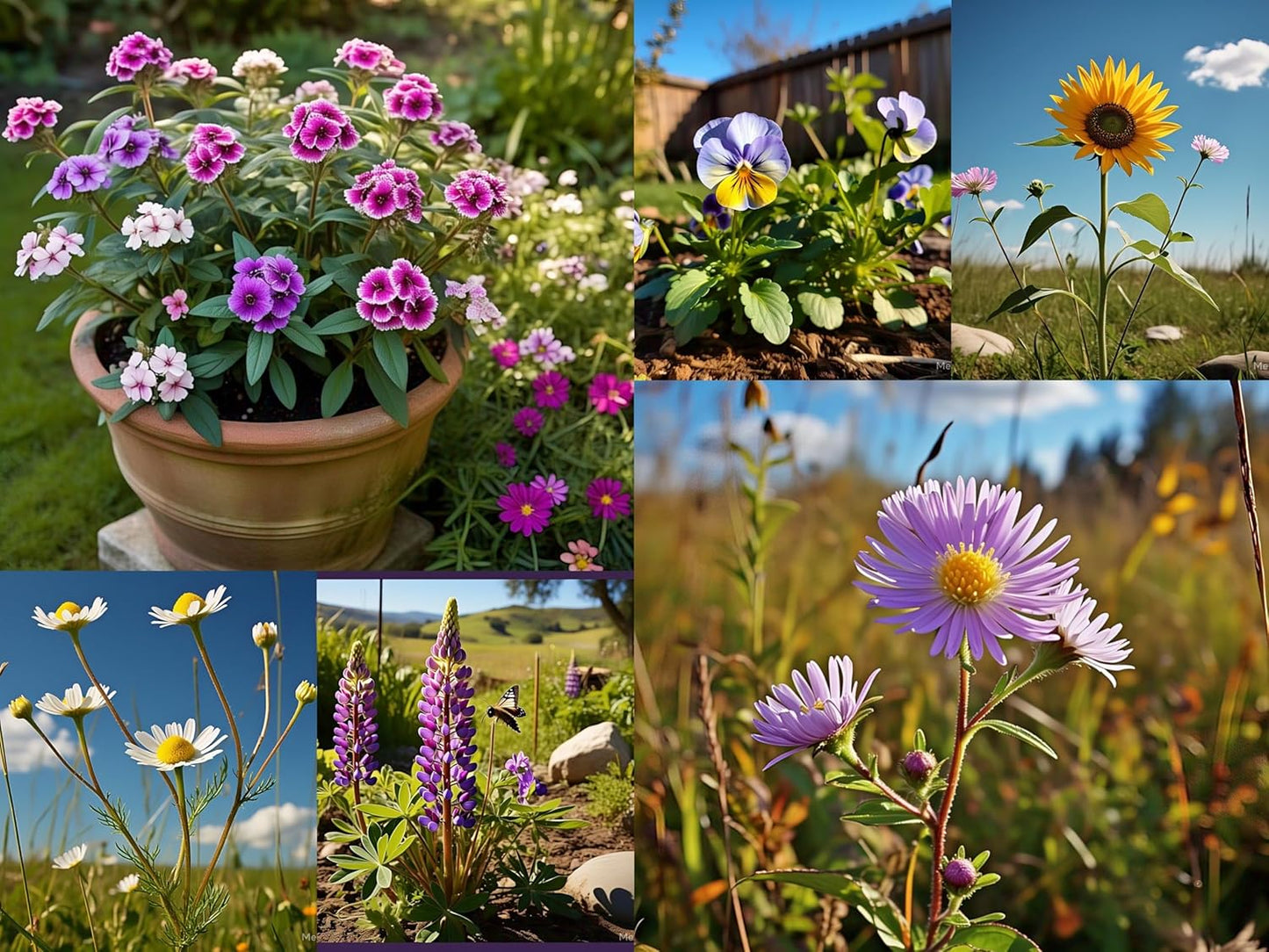 Wildflower Seeds Pack - 2000+ Seeds, 15 Varieties Mix in One Pack - Easy to Grow & Care, All Year Round - Suitable for All India Climate.