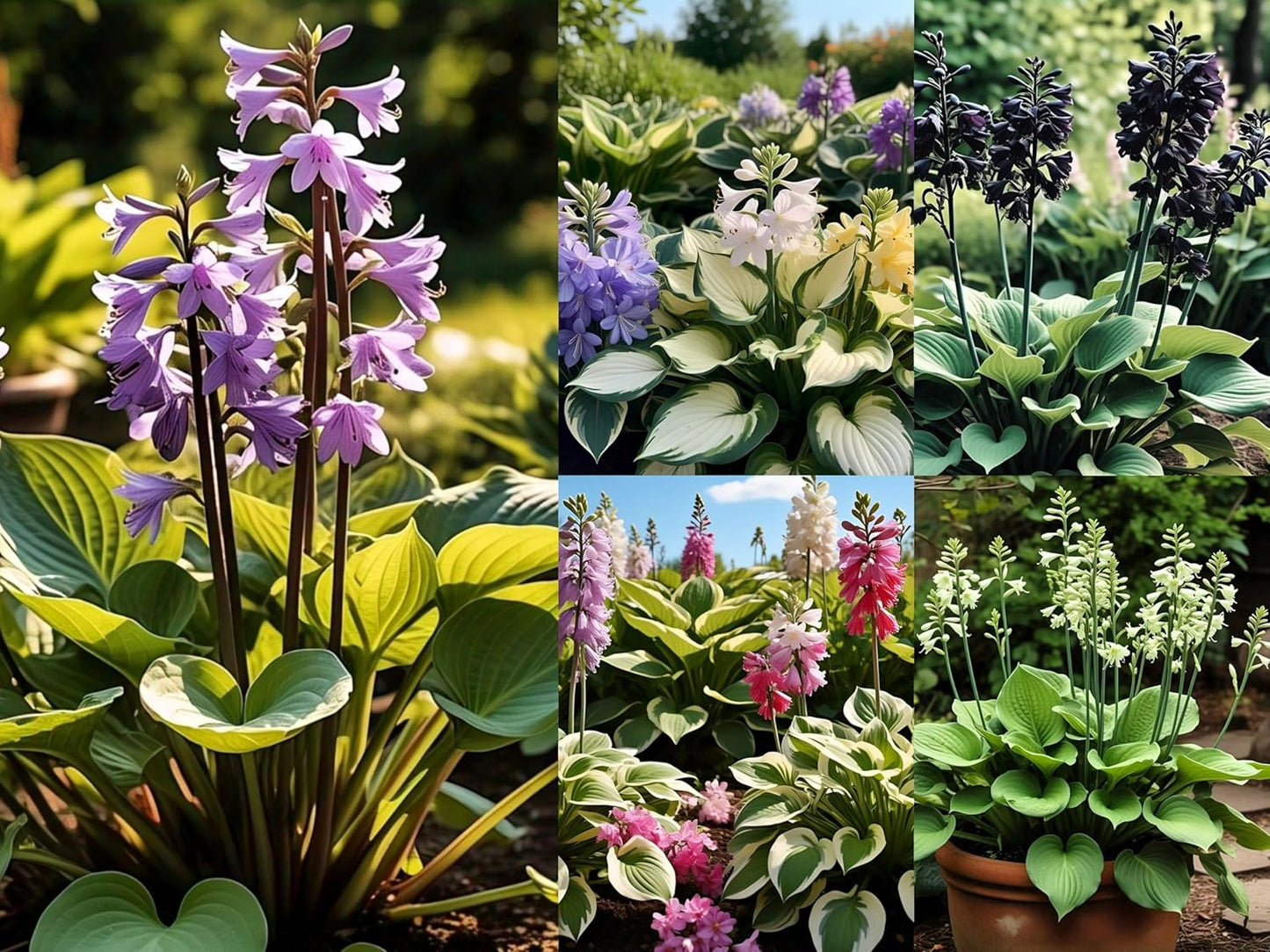 50+ Seeds Hosta 'Touch of Class' Blue/Yellow/Green Mixed Flower Seeds Easy to Grow, Exotic Flower Seeds/Grow In All Seasons in All India