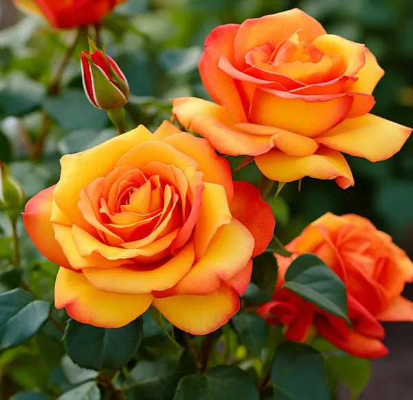 Tequila Sunrise Rose Fragrant Flower Plant 30 to 60cm Height